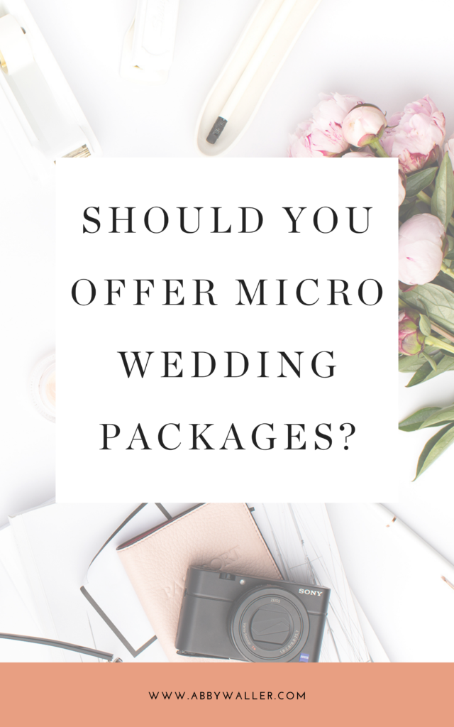 should you offer micro wedding packages